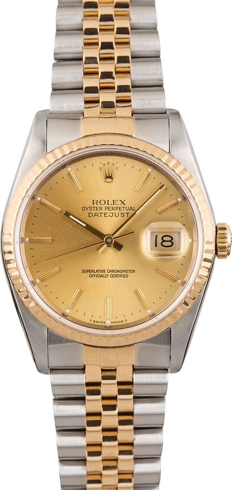 rolex oyster perpetual datejust mens 16288|pre owned Rolex Datejust 16233.